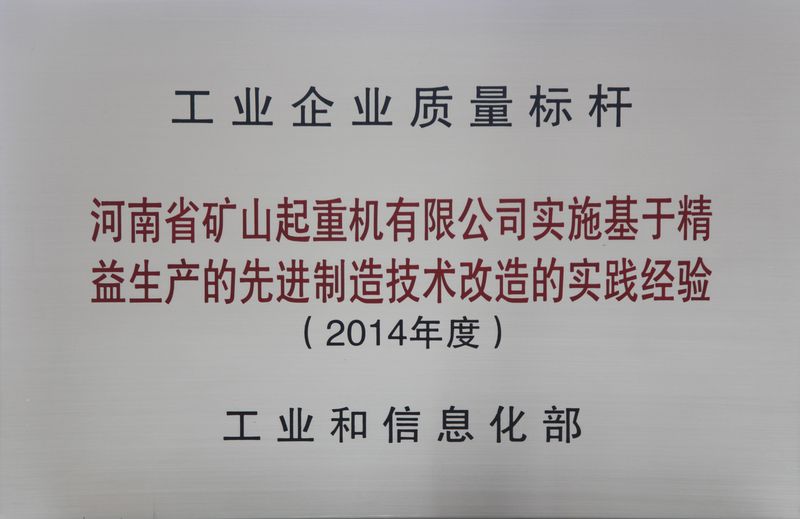 雙標(biāo)桿!河南礦山典型經(jīng)驗(yàn)再次入選全國(guó)質(zhì)量標(biāo)桿